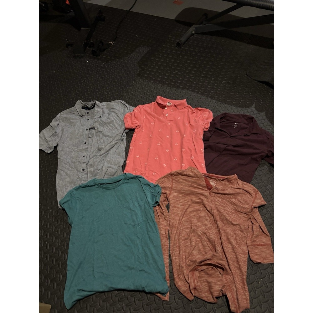 Lot Of 5 Small Shirts Mix Of Brands& Styles. Banana Republic, H&M, + More. Polos